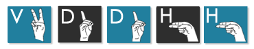 Logotipo del Departamento de Virginia para Personas Sordas y con Problemas de Audición